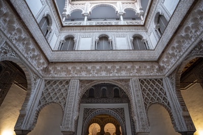 Brown building column view
